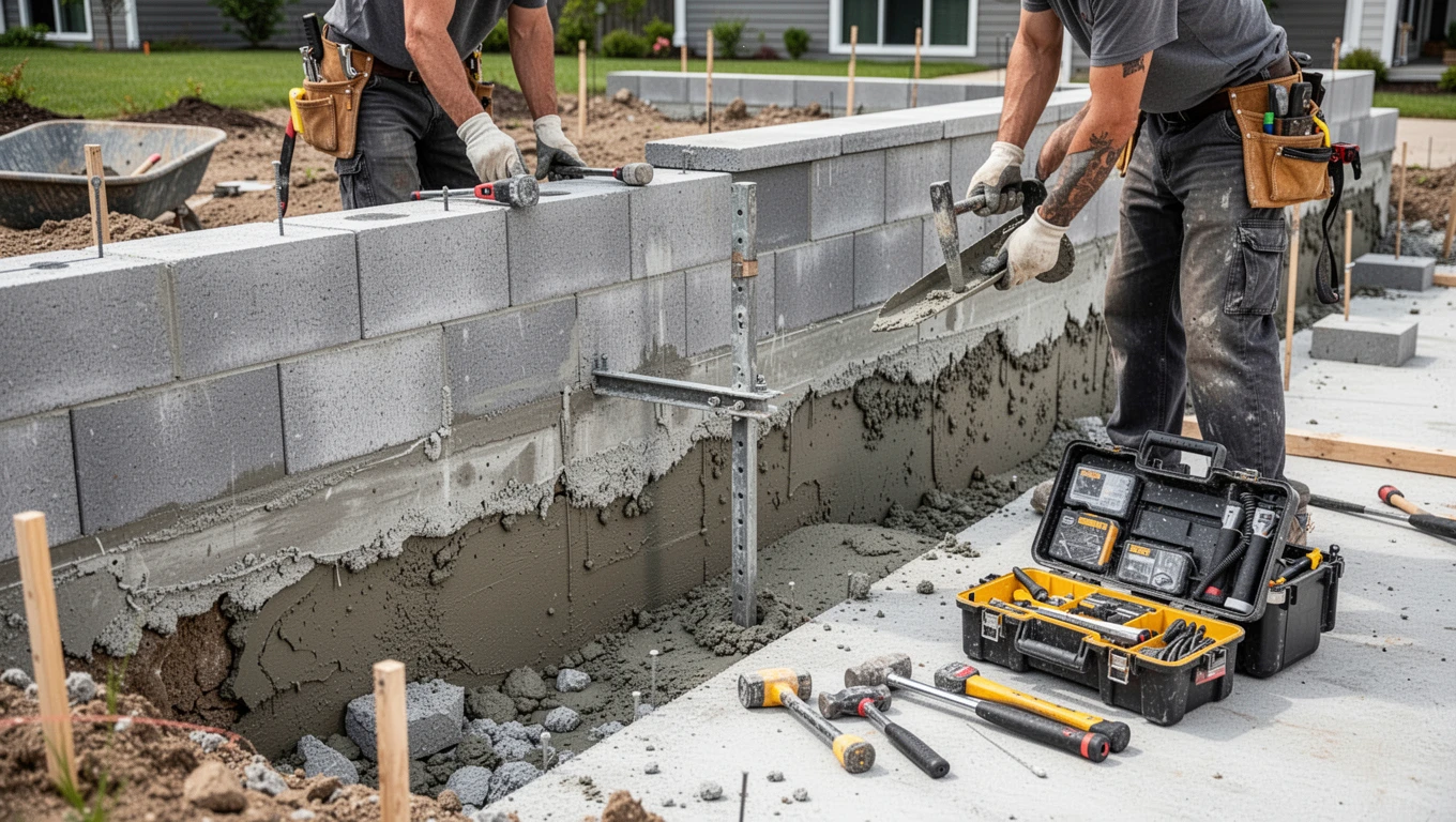 Retaining Wall Installation